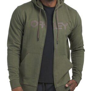 OAKLEY Men’s Teddy Full Zip Hoodie Green-Multi Size Large NEW/Tags